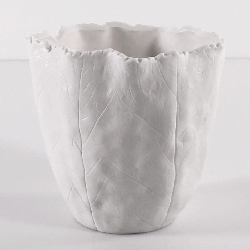 Leafy Vase,hand-painted ceramic vase