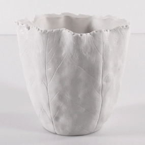 Leafy Vase,hand-painted ceramic vase