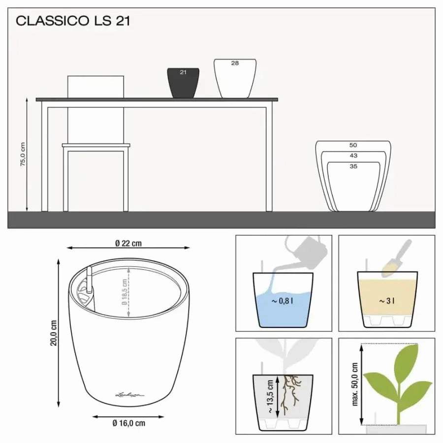 Lechuza CLASSICO LS 21 Premium