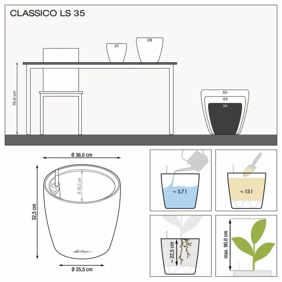 Lechuza CLASSICO LS 35 Premium