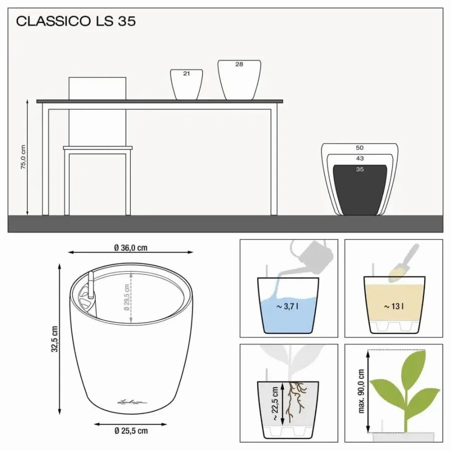 Lechuza CLASSICO LS 35 Premium