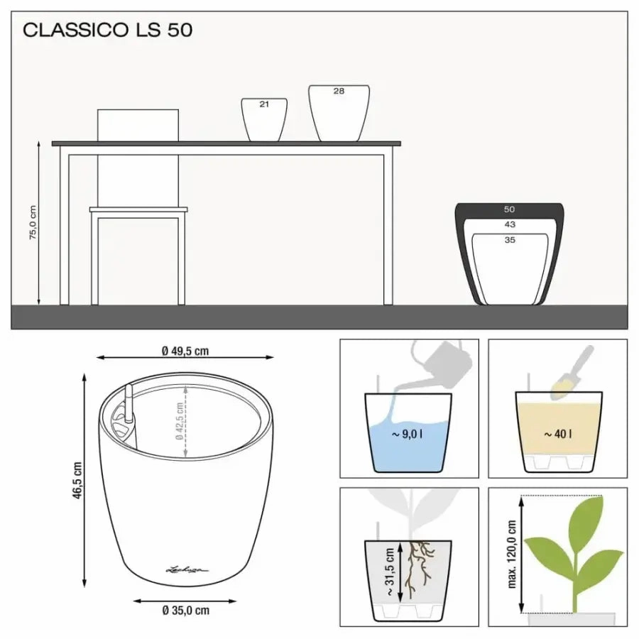 Lechuza CLASSICO LS 50 Premium