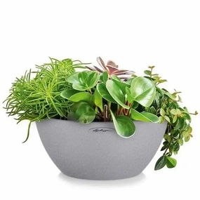 Lechuza CUBETO Stone 30 Bowl,outdoor garden pot