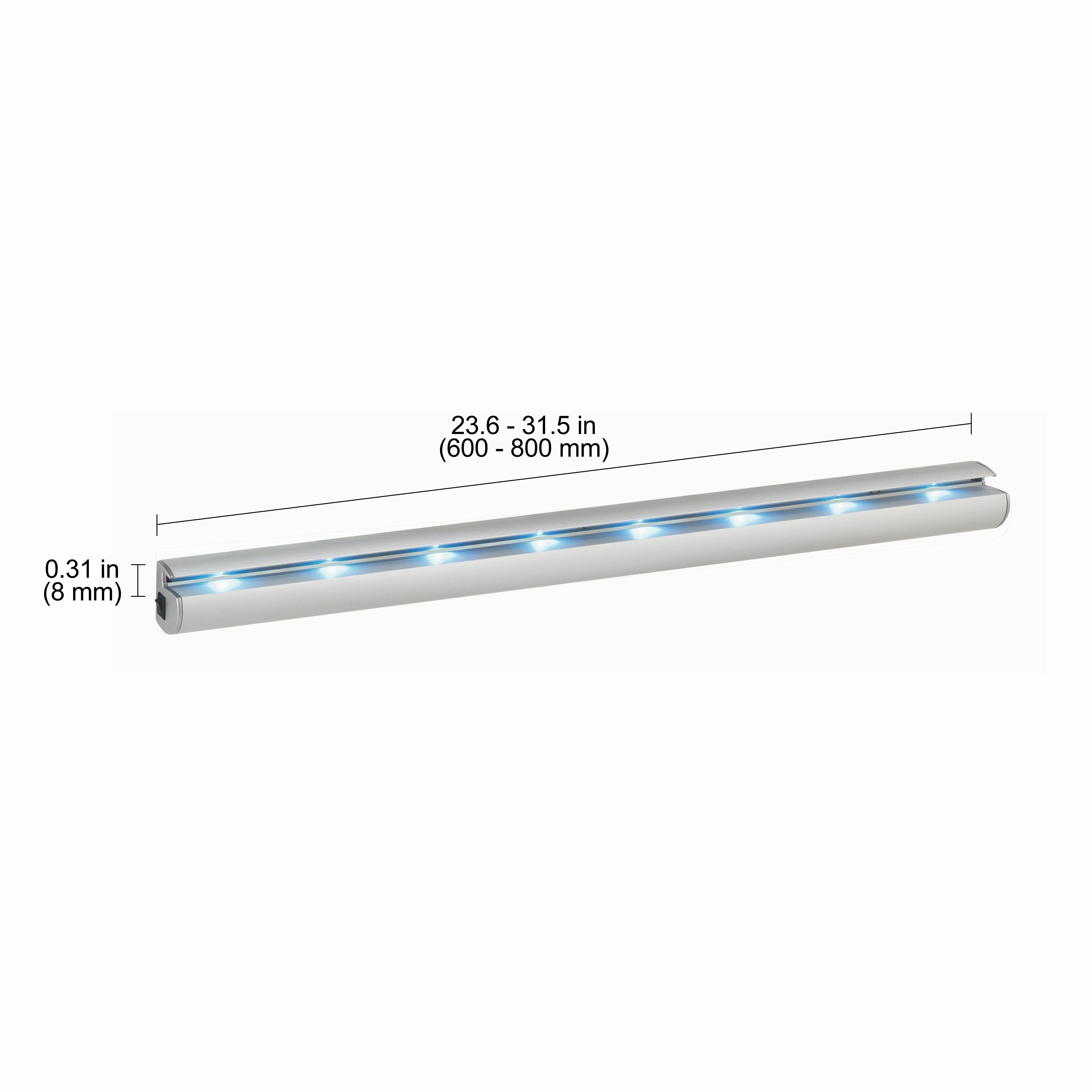 LED Rail Glass Shelf Bracket