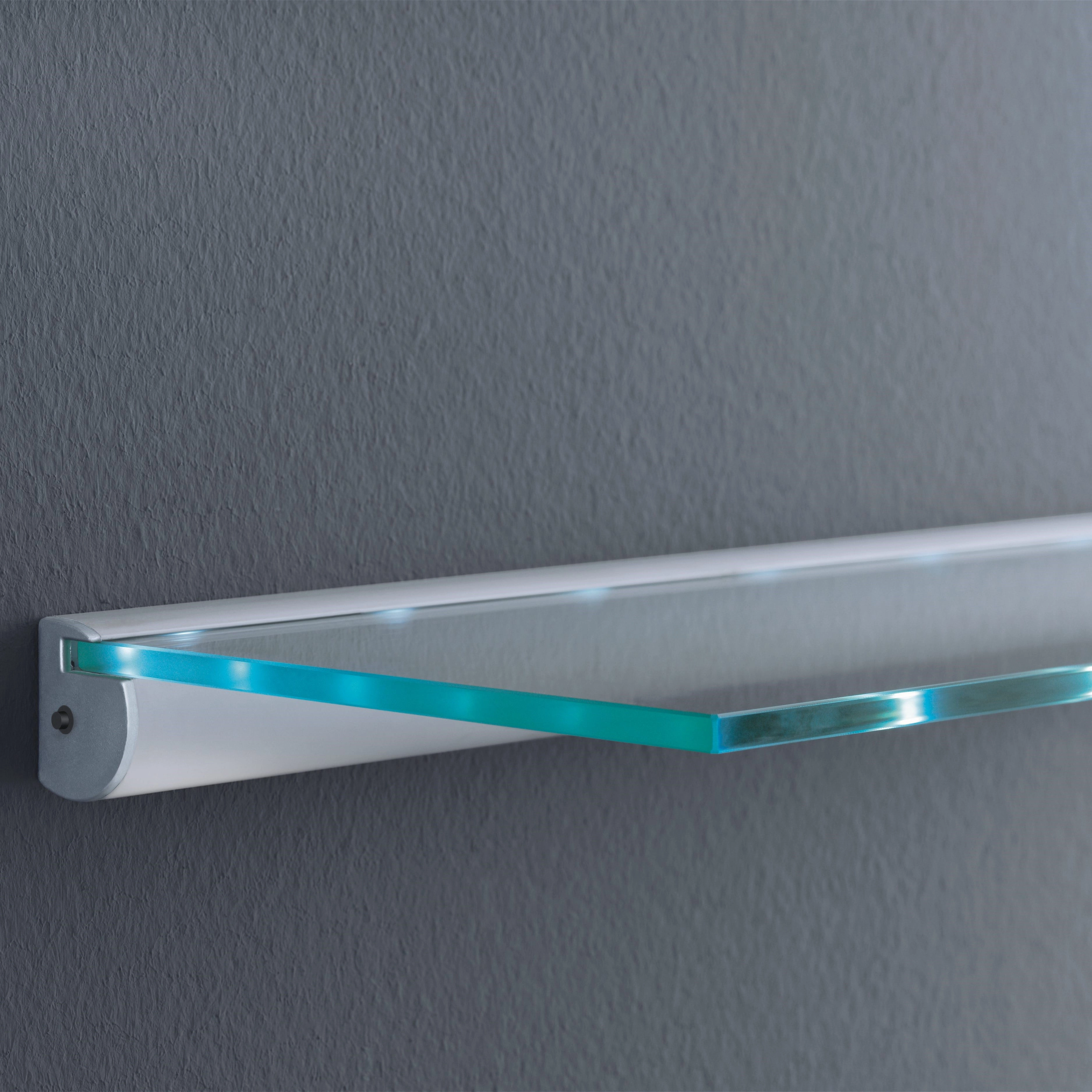 LED Rail Glass Shelf Bracket