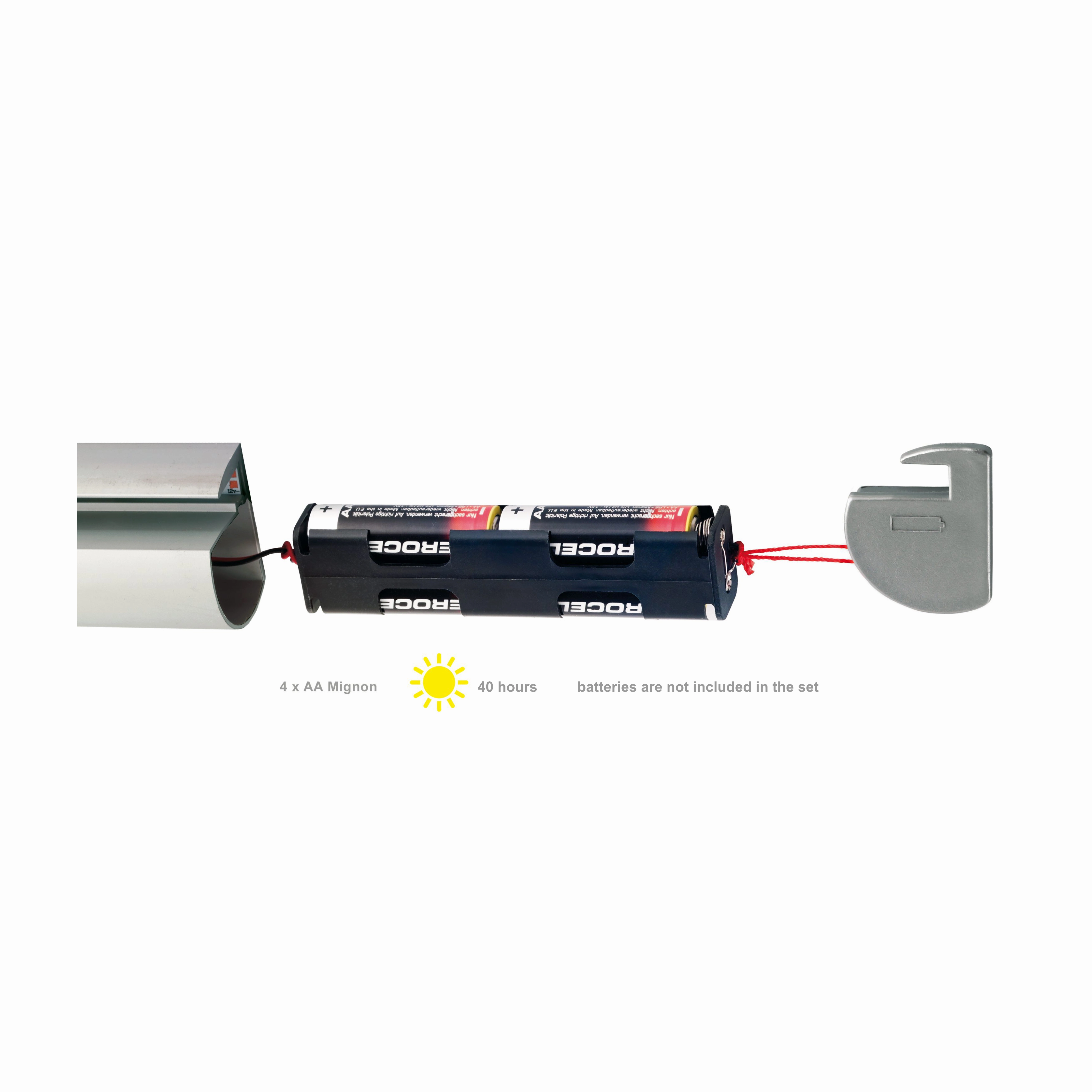 LED Rail Glass Shelf Bracket