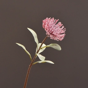 Leucospermum Artificial Silk Flower 55cm Stem Red LEUCOSPERMUM003,dried artificial flower
