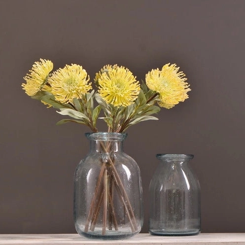 Leucospermum Artificial Silk Flower 55cm Stem Yellow LEUCOSPERMUM001