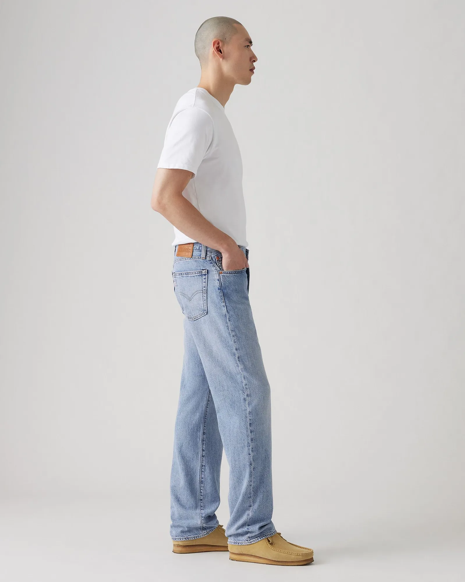 Levi's® 555 Leichtgewichtige Relaxed Straight Herren Leinen  Denim Jeans - Ruf Mich Nochmal An