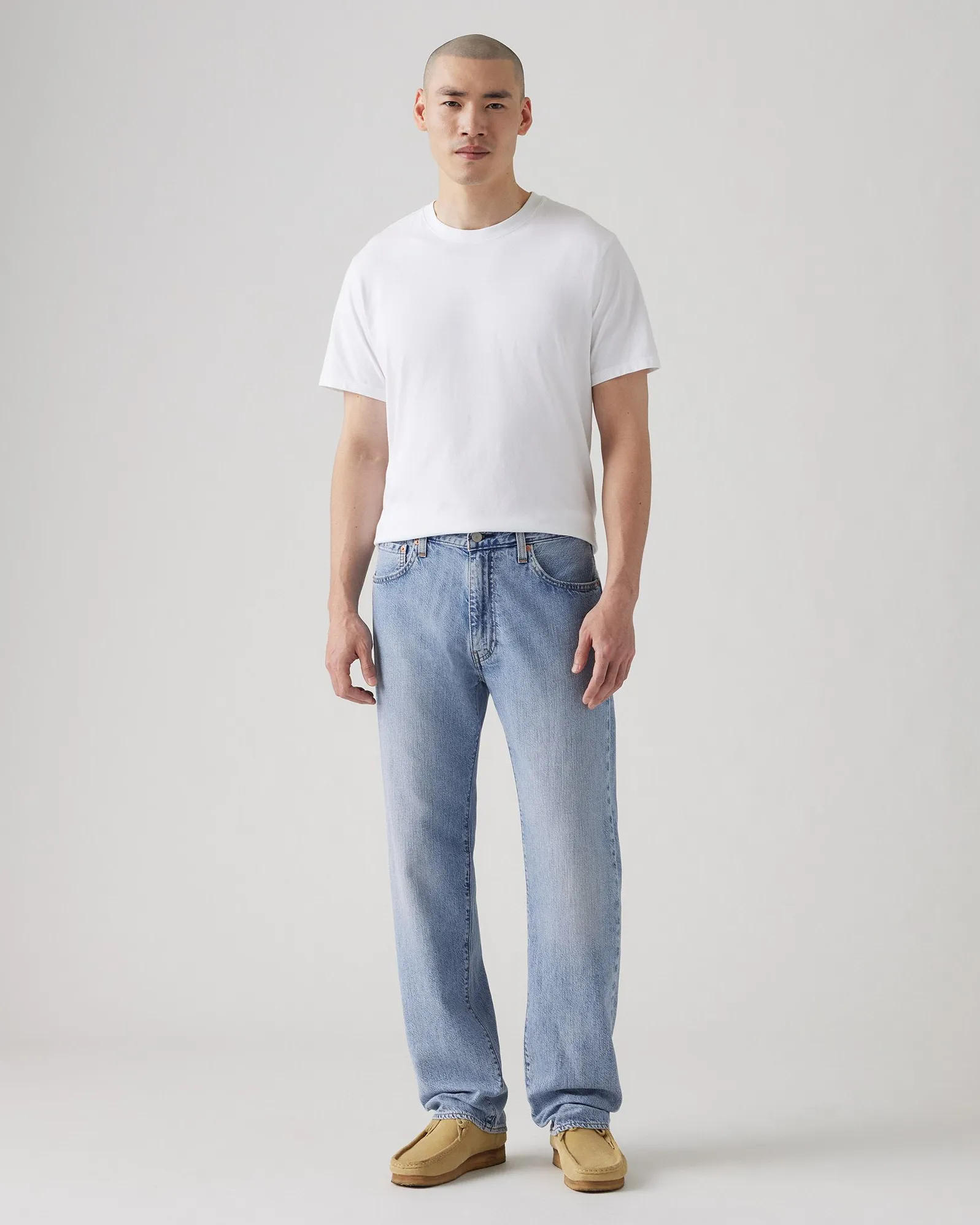 Levi's® 555 Leichtgewichtige Relaxed Straight Herren Leinen  Denim Jeans - Ruf Mich Nochmal An