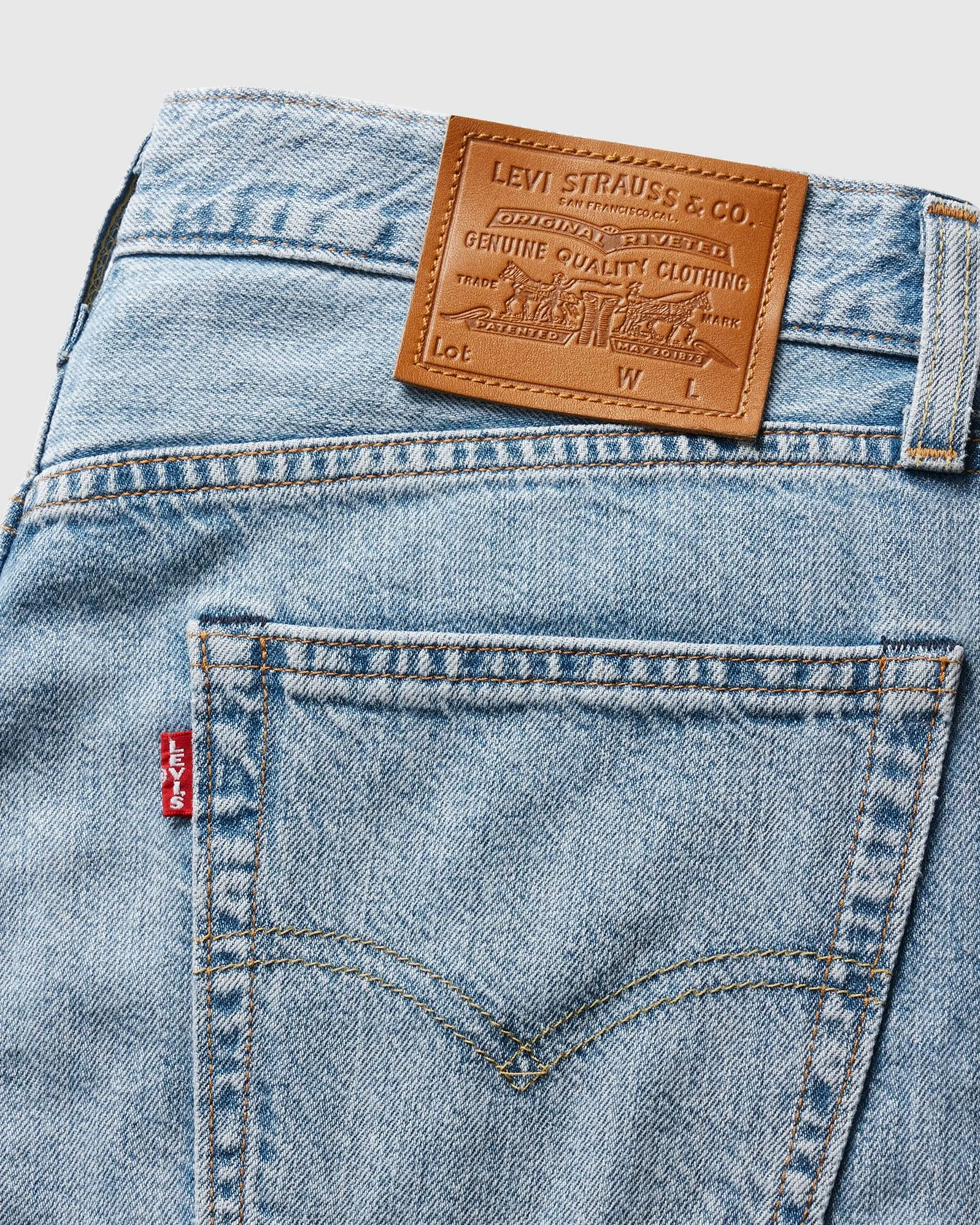 Levi's® 555 Leichtgewichtige Relaxed Straight Herren Leinen  Denim Jeans - Ruf Mich Nochmal An