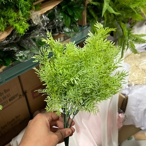 Light Green Chrysanthemum leaf Bunch for Wedding home decor artificial flower bouquet  