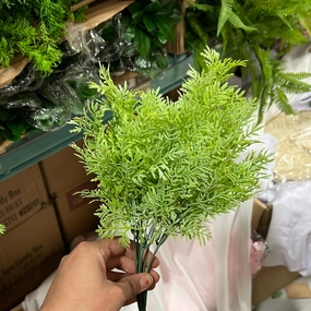 Light Green Chrysanthemum leaf Bunch for Wedding home decor artificial flower bouquet  