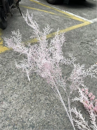 Light Pink Rime Spray Artificial flower wedding greenery filler realistic flower bouquet  