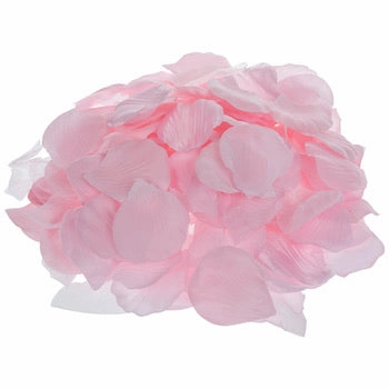 Light Pink Silk Rose Petal artificial flower bouquet  