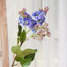 Lilac Artificial Silk Flowers 71cm Stem Blue LILAC002,dried artificial flower