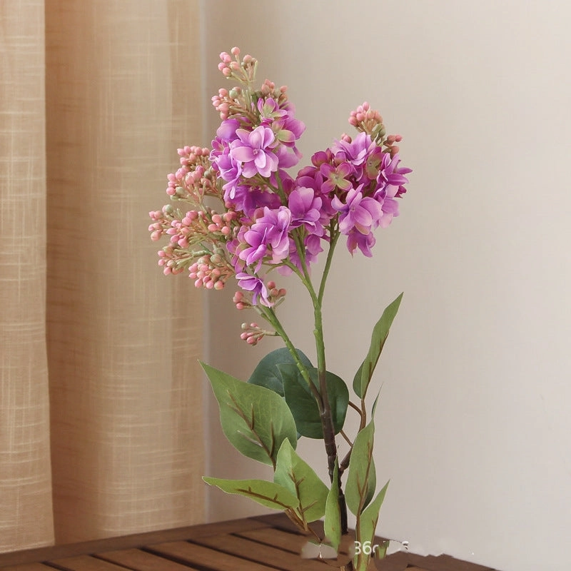 Lilac Artificial Silk Flowers 71cm Stem Purple LILAC001