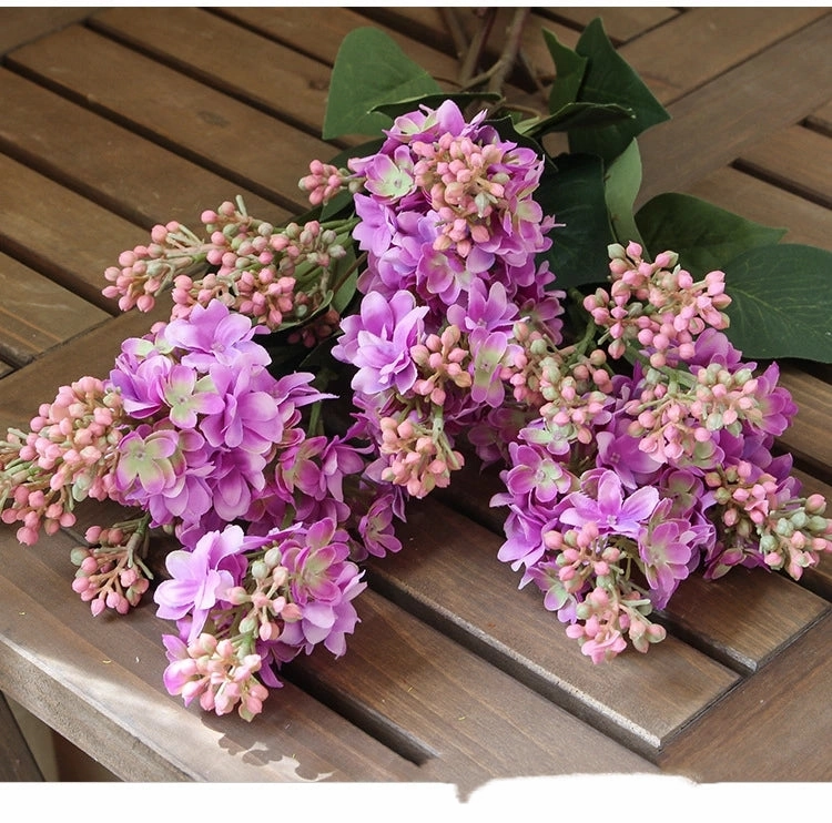 Lilac Artificial Silk Flowers 71cm Stem Purple LILAC001