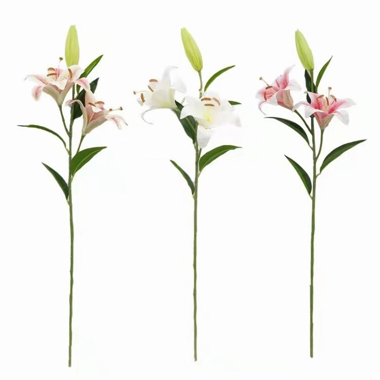 Lily Artificial Silk Flowers Oriental Lily Pink LILY004