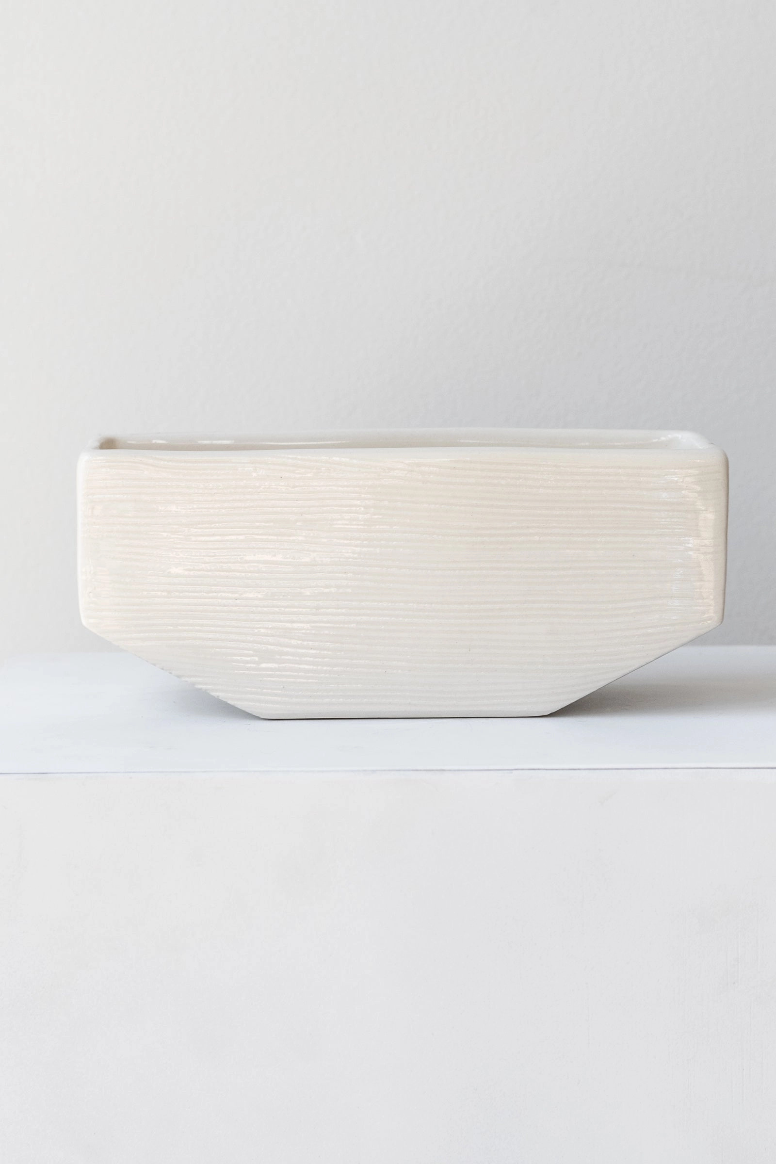 Linea Sill Planter White Small,indoor flower container