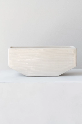 Linea Sill Planter White Small,indoor flower container