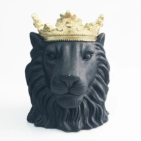Lion Vase,hand-painted ceramic vase