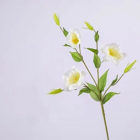 Lisianthus 7 Heads Artificial Silk Flower 67cm Stem White LISIANTHUS001,dried artificial flower