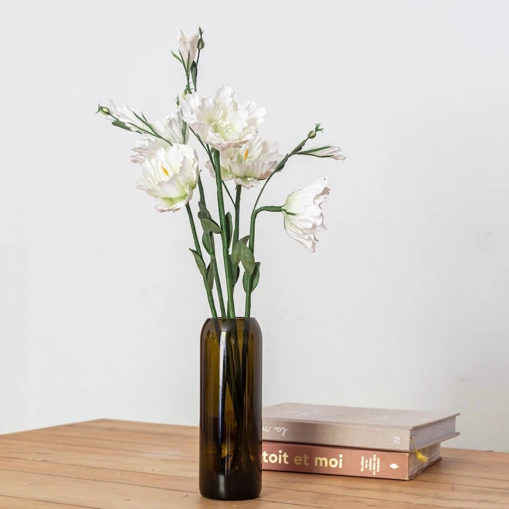 Lisianthus en papier blanc,mother's day bouquet