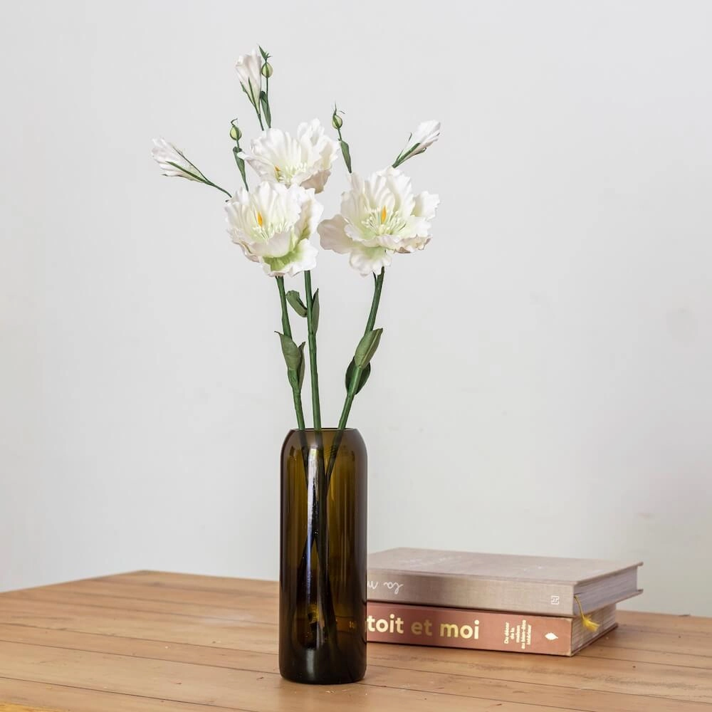 Lisianthus en papier blanc