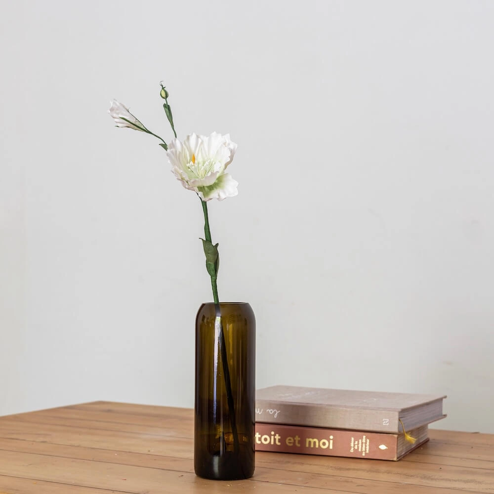 Lisianthus en papier blanc
