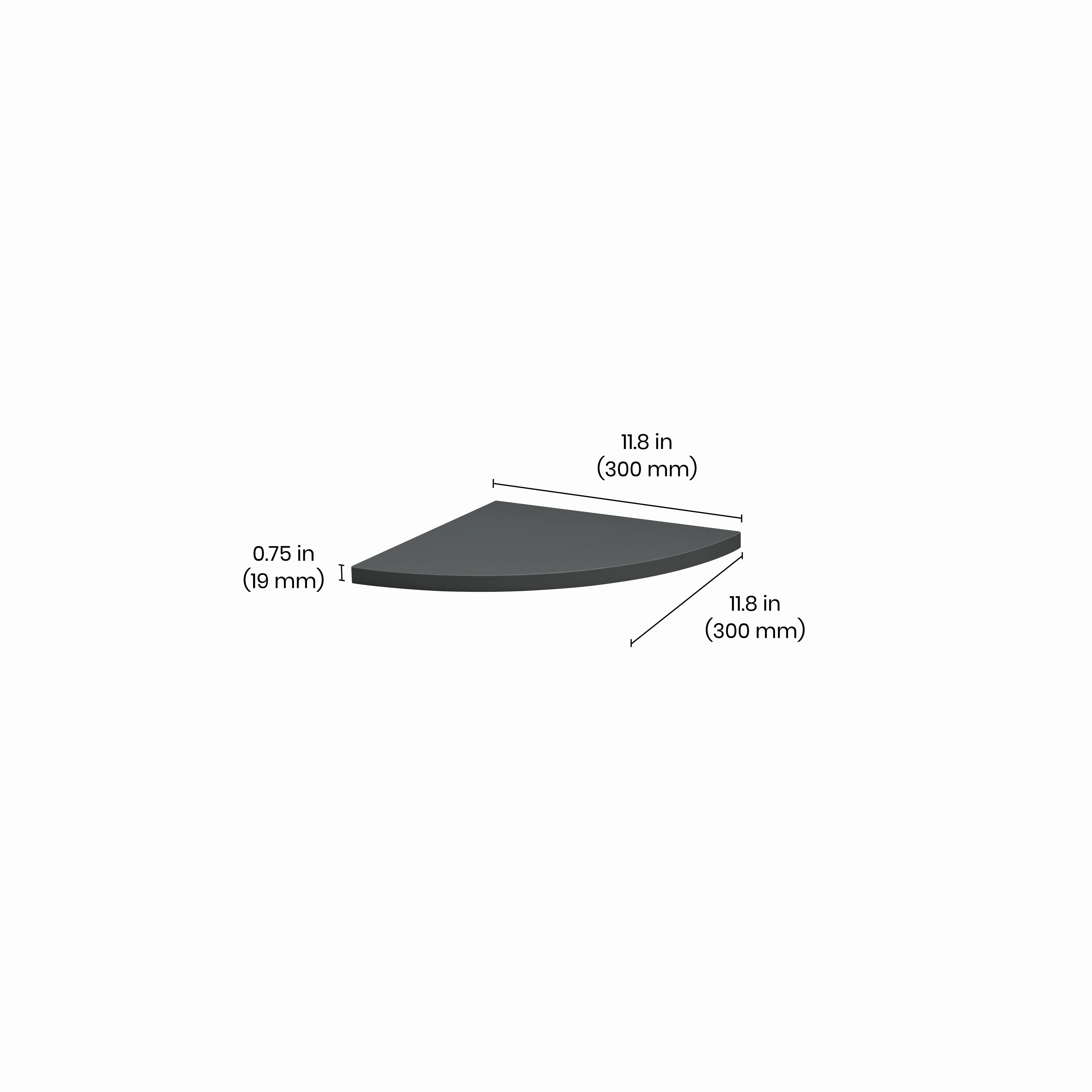 LITE Corner Shelf Board
