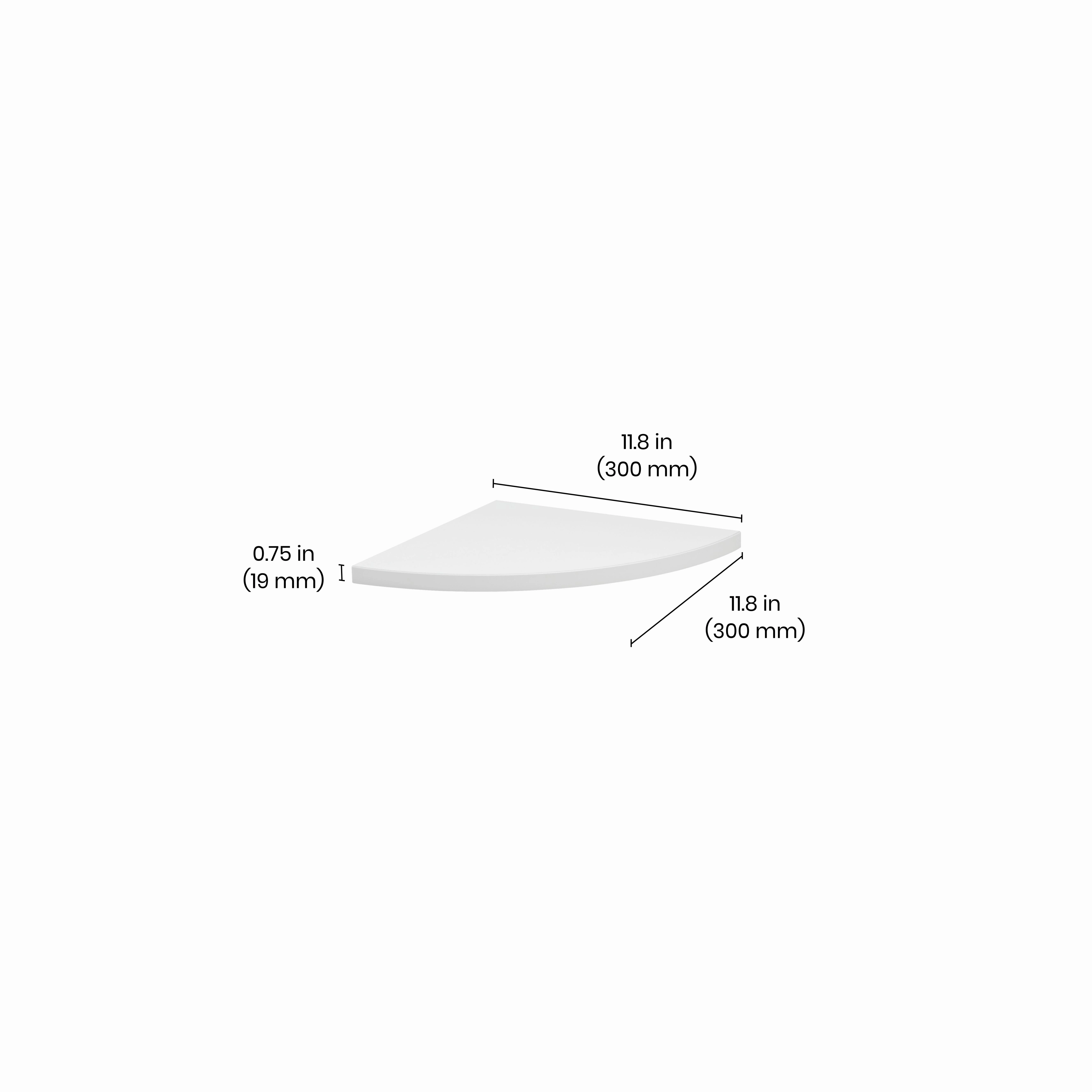 LITE Corner Shelf Board