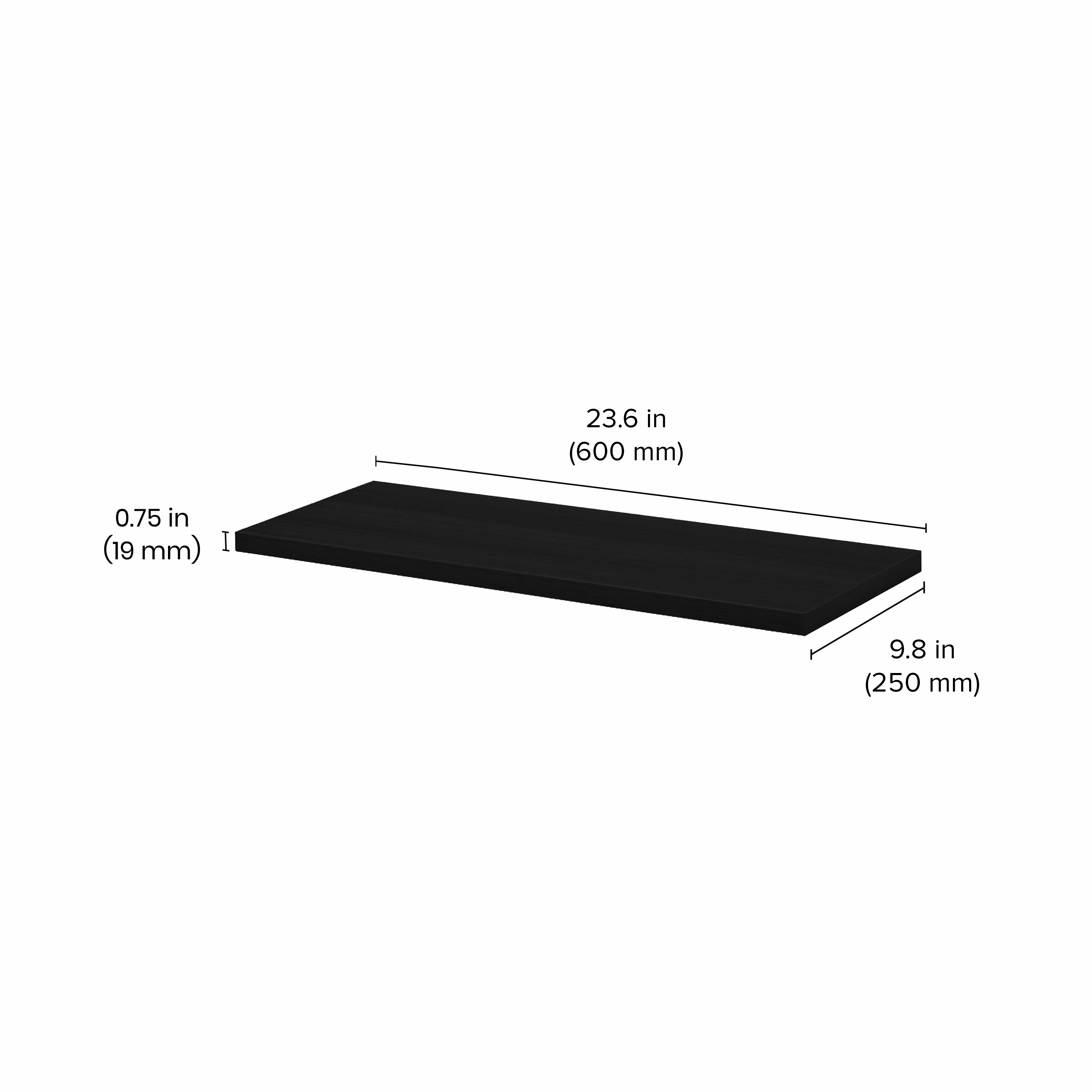 LITE Shelf Board - Black