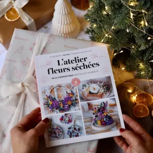 Livre l'Atelier des fleurs sches,artificial single flower