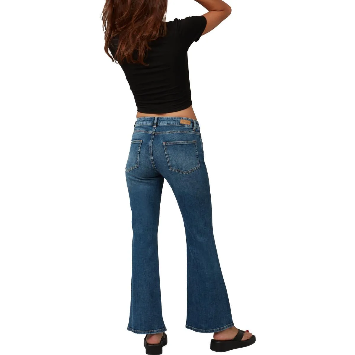 Lola Damen Bradly Pocket Denim Schlagjeans