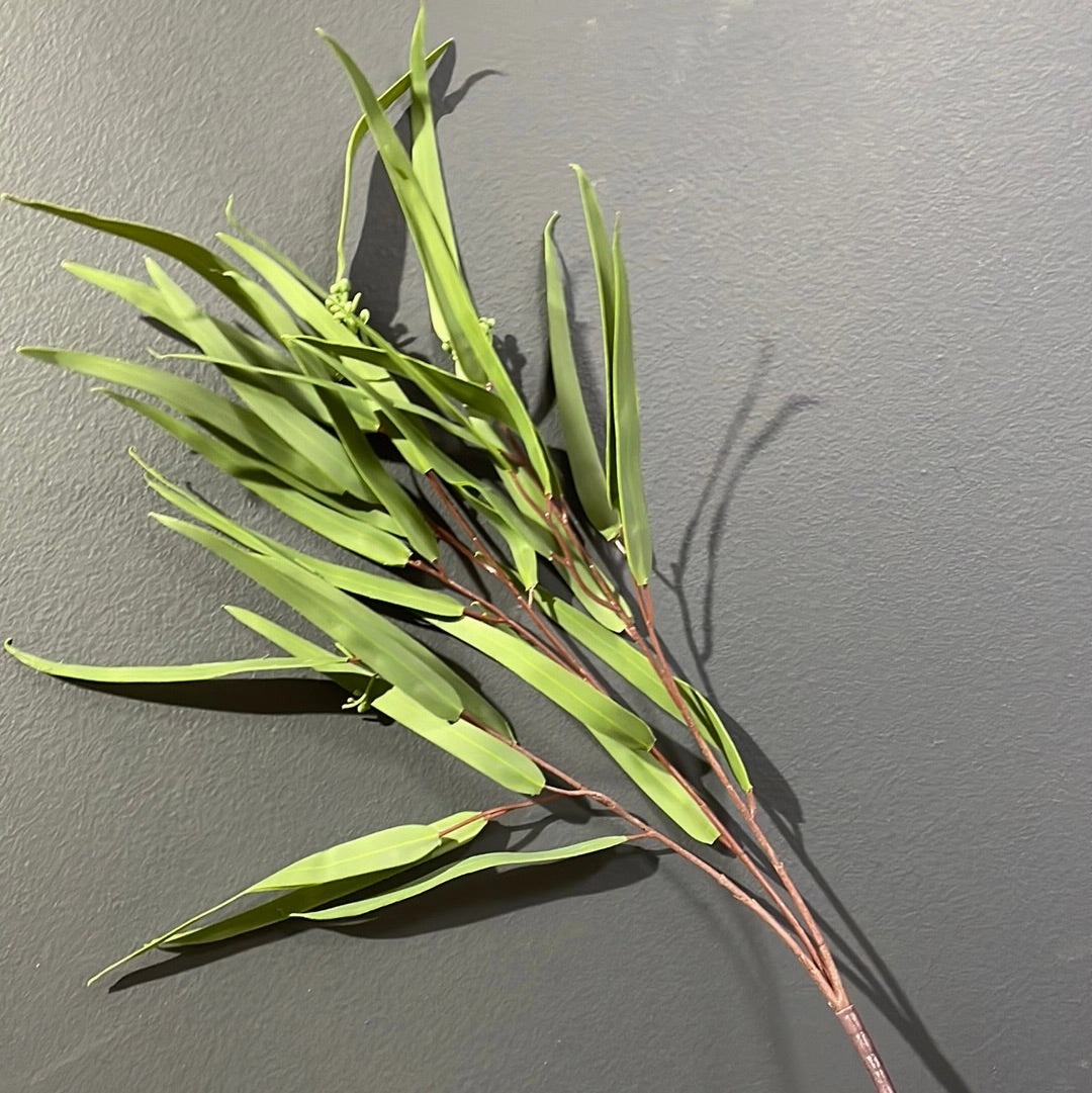 Long stem greenery thin leaf leaves real touch spray