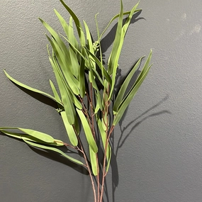 Long stem greenery thin leaf leaves real touch spray realistic flower bouquet  