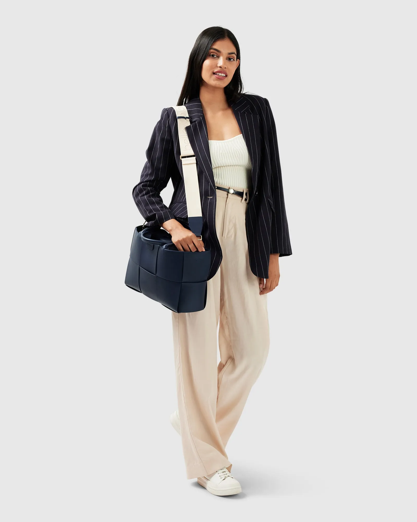 Love & Mercy Gestreifter Blazer - Marineblau