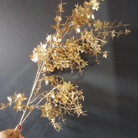 Lucky ?? flower Spray gold color wedding greenery filler artificial flower bouquet  