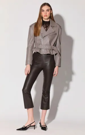 Luisa Pant, Mokka - Dehnbares Leder