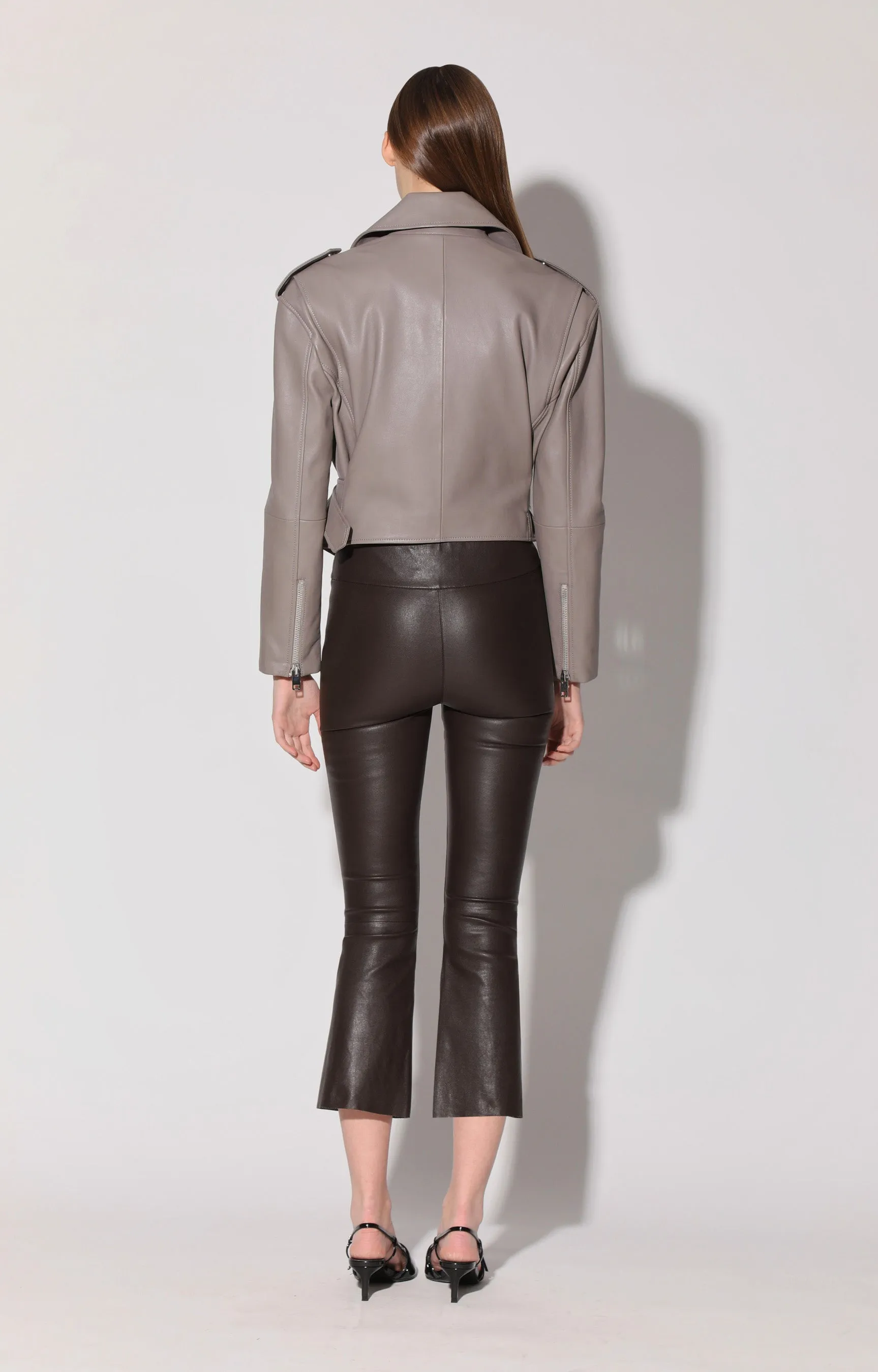 Luisa Pant, Mokka - Dehnbares Leder
