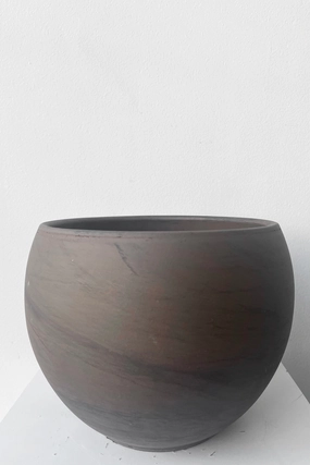 Luna Sphere Pot Basalt 7.75",indoor flower container