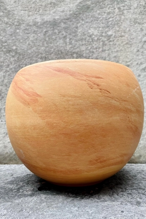 Luna Sphere Pot Light Marble 9",indoor flower container