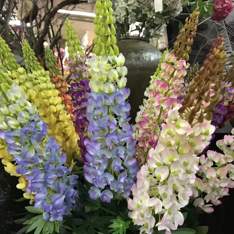 Lupine Giant Size Artificial Silk 107cm Stem LUPINE001-006