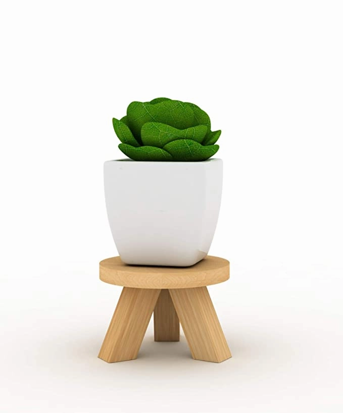 Lycka DIY Wooden Single Planter Stand,plant shelf accessories