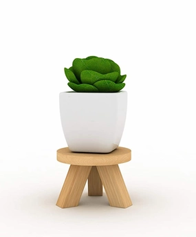 Lycka DIY Wooden Single Planter Stand,plant shelf accessories