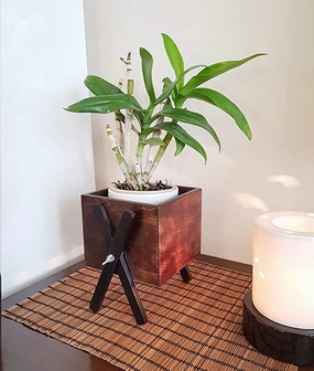 Lycka Imported Birch Wood Flower Pot Stand,plant shelf accessories