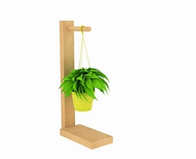 Lycka Wooden Hanging Planter Stand,plant shelf accessories