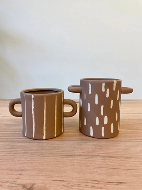 Lydia Planter Beige,terracotta plant pot