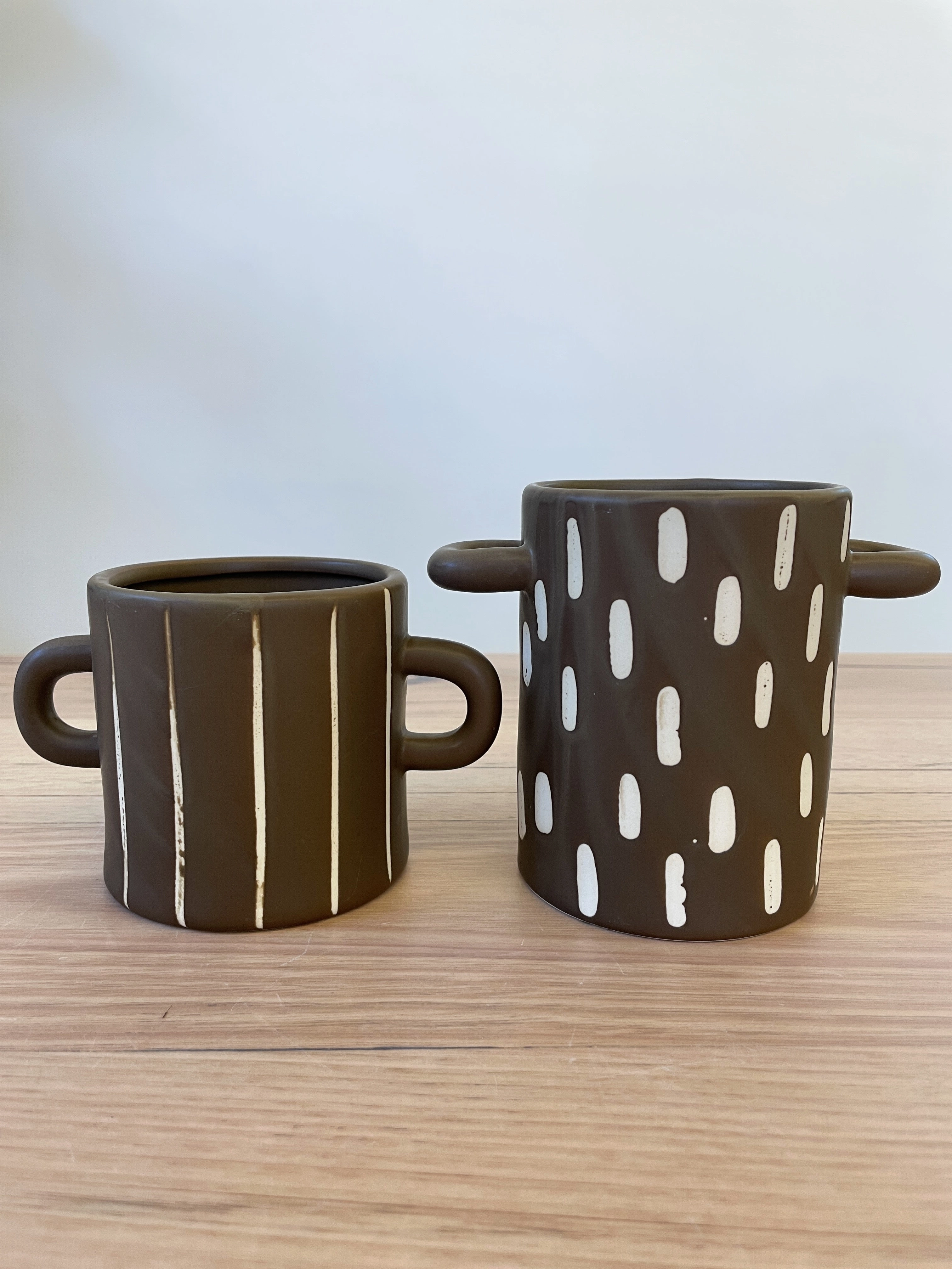 Lydia Planter Mocha,terracotta plant pot